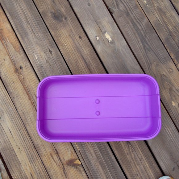 Vtg Eagle Craftstor Craft Tote Bin Aqua Pink - Picture 3 of 7